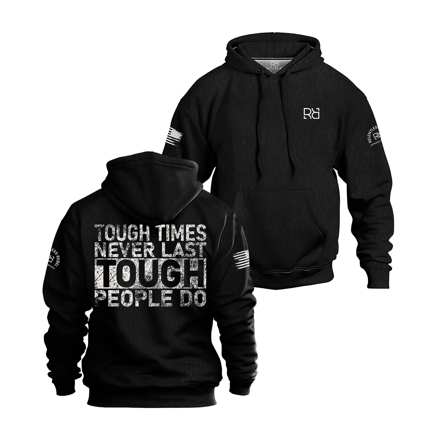 Tough Times Never Last - Tough People Do | Heavy Weight Men's Hoodie