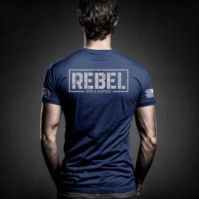 Rebel With a Purpose | Blue | Premium Men's Tee