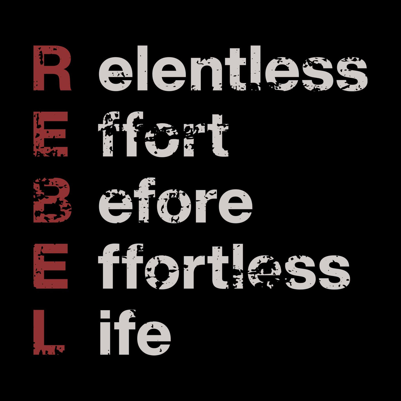 Relentless Effort Before Effortless Life | Color | Zip Up Hoodie