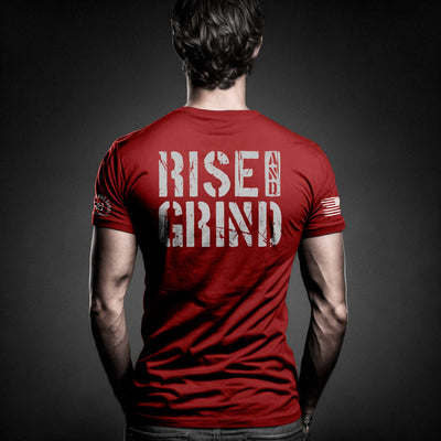 Rise and Grind | Red |  Premium Men's Tee