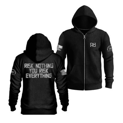 Risk Nothing You Risk Everything | Men's Lightweight Zip Hoodie