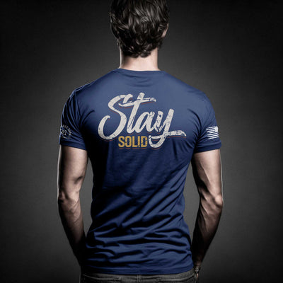 Stay Solid | Blue | Premium Men's Tee